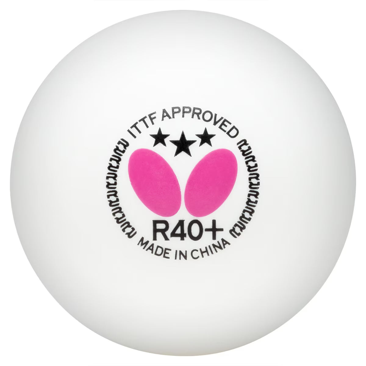 Butterfly R40+ 3-Star Ball White