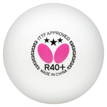 Butterfly R40+ 3-Star Ball White