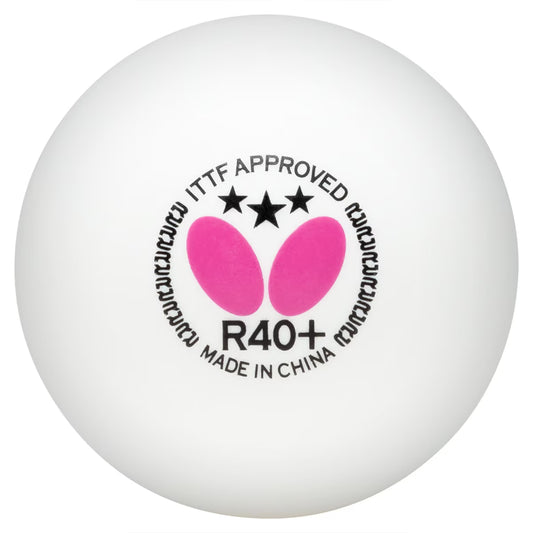 Butterfly R40+ 3-Star Ball White
