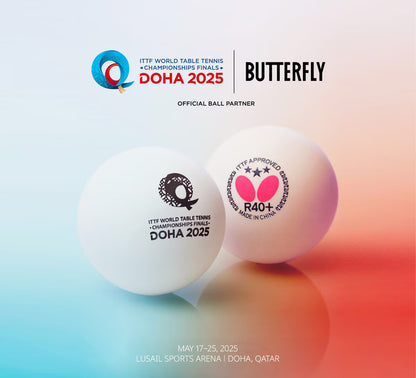 Butterfly R40+ 3-Star Ball White