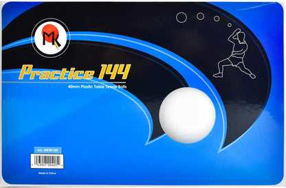 MK Practice Balls 40mm White 144pack