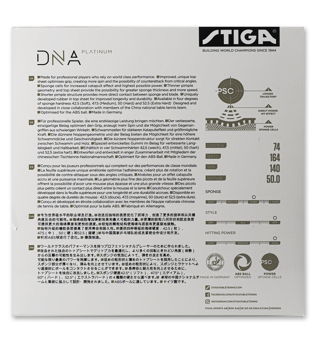 Stiga DNA Platinum H