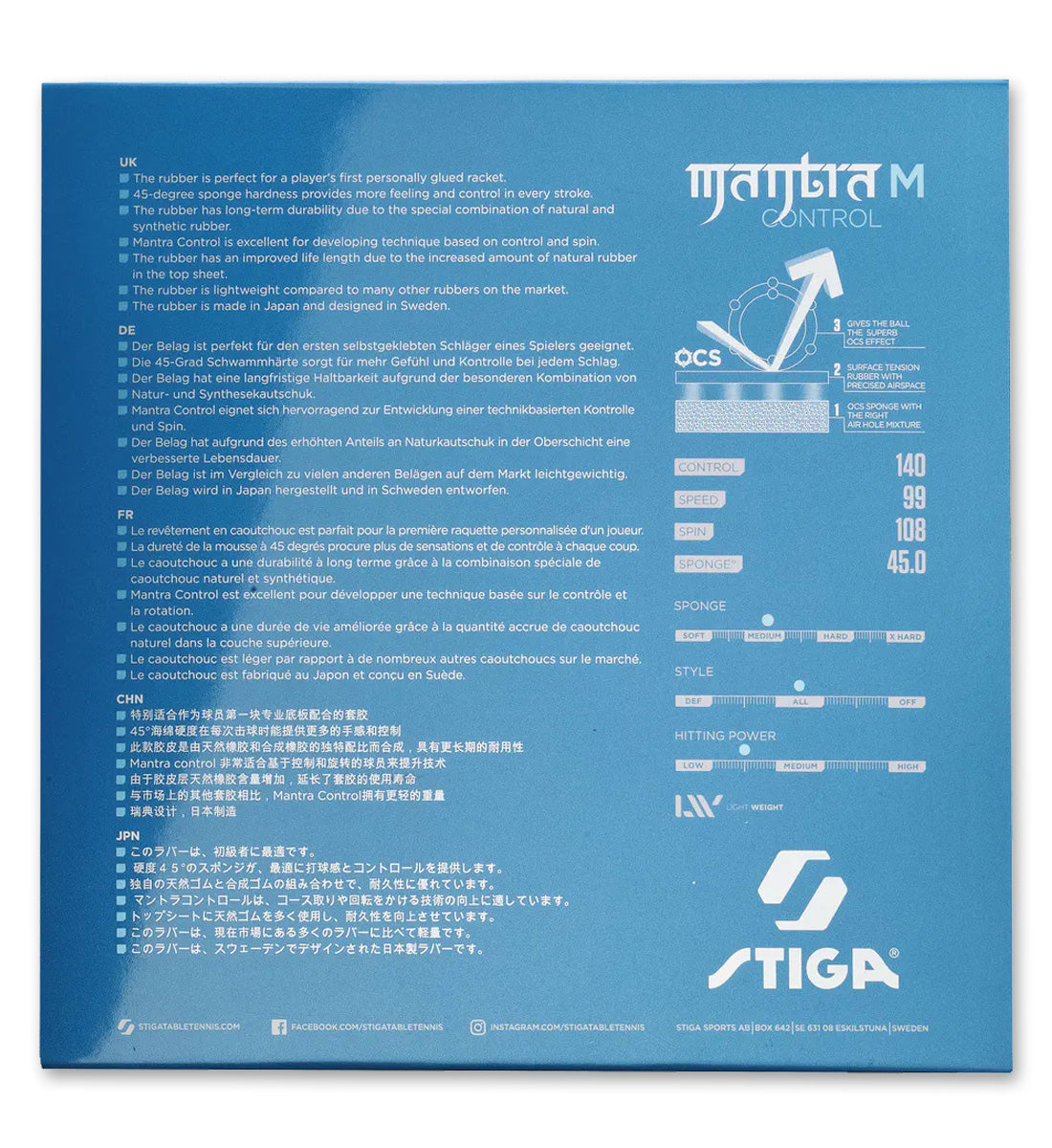 Stiga Mantra Control